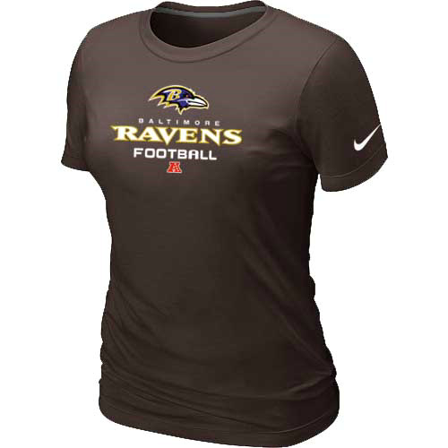 Nike Baltimore Ravens Women's Critical Victory NFL T-Shirt - Brown